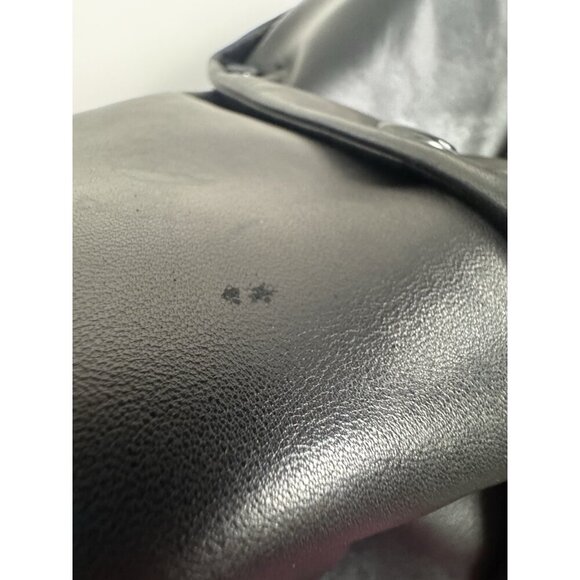 VTG Brooks Brothers Y2K Mens Black Leather Blazer M Old Money Quiet Luxury Layer - Picture 7 of 16